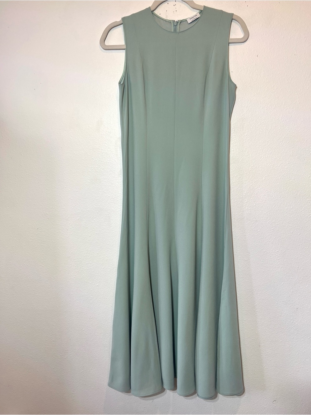 Aritzia Babaton Sleeveless Sage Green A-Line Maxi Dress Size 4